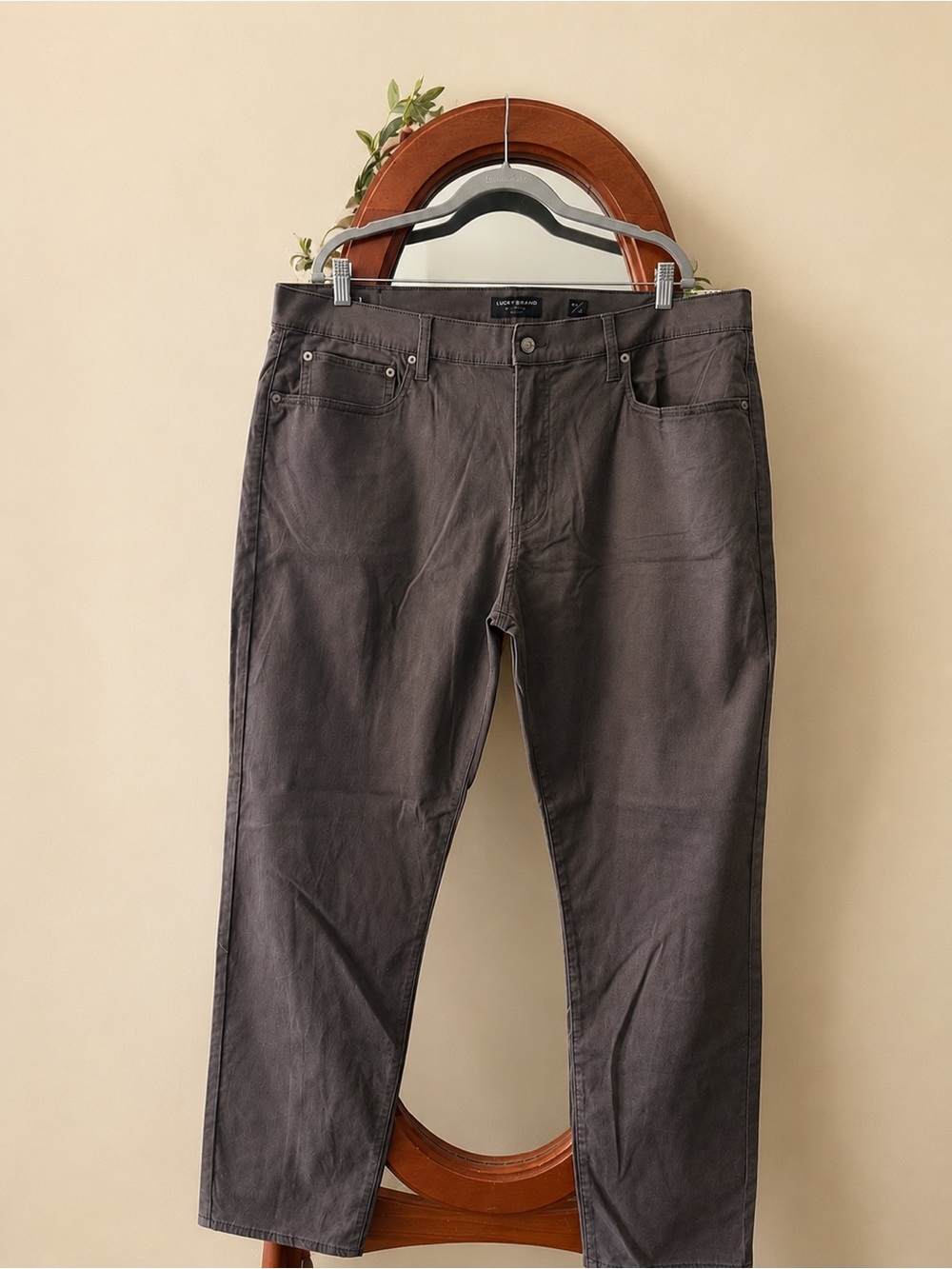Lucky Brand Dark Gray Slim Straight 2 Way Stretch Jeans